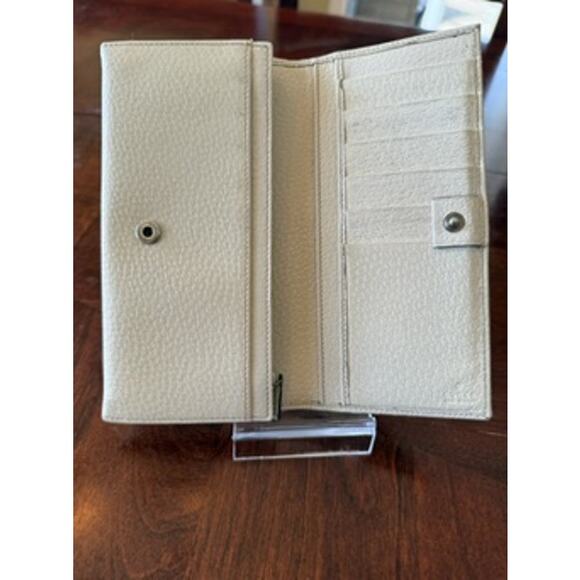 Gucci Beige Ivory GG Canvas and Leather Continental Wallet*Very Nice Condition - Picture 7 of 15